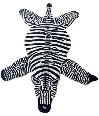 Animal Skin Design Zebra wool Pile Hand Tufted area rug for kids room Size70x125cm Rug ZB-8945321 Animal Print Handmade Carpet jungle Animal